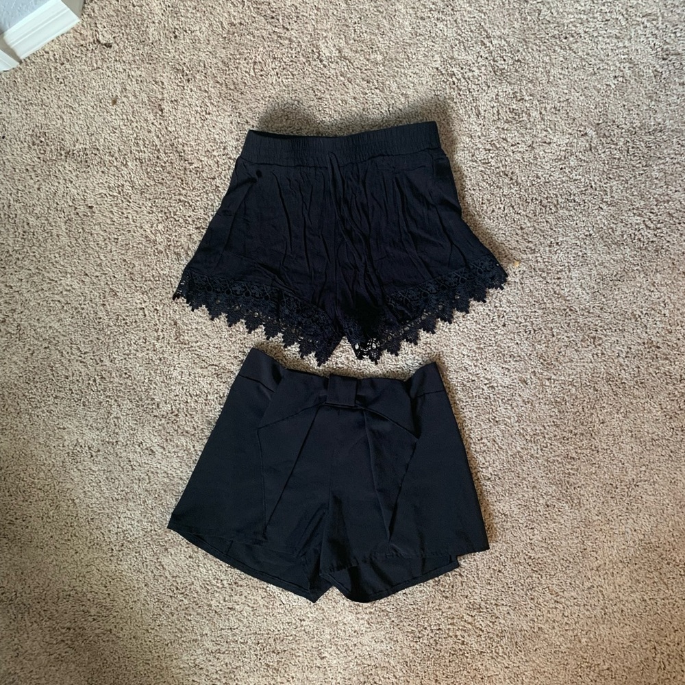 Lot of Two Black Shorts